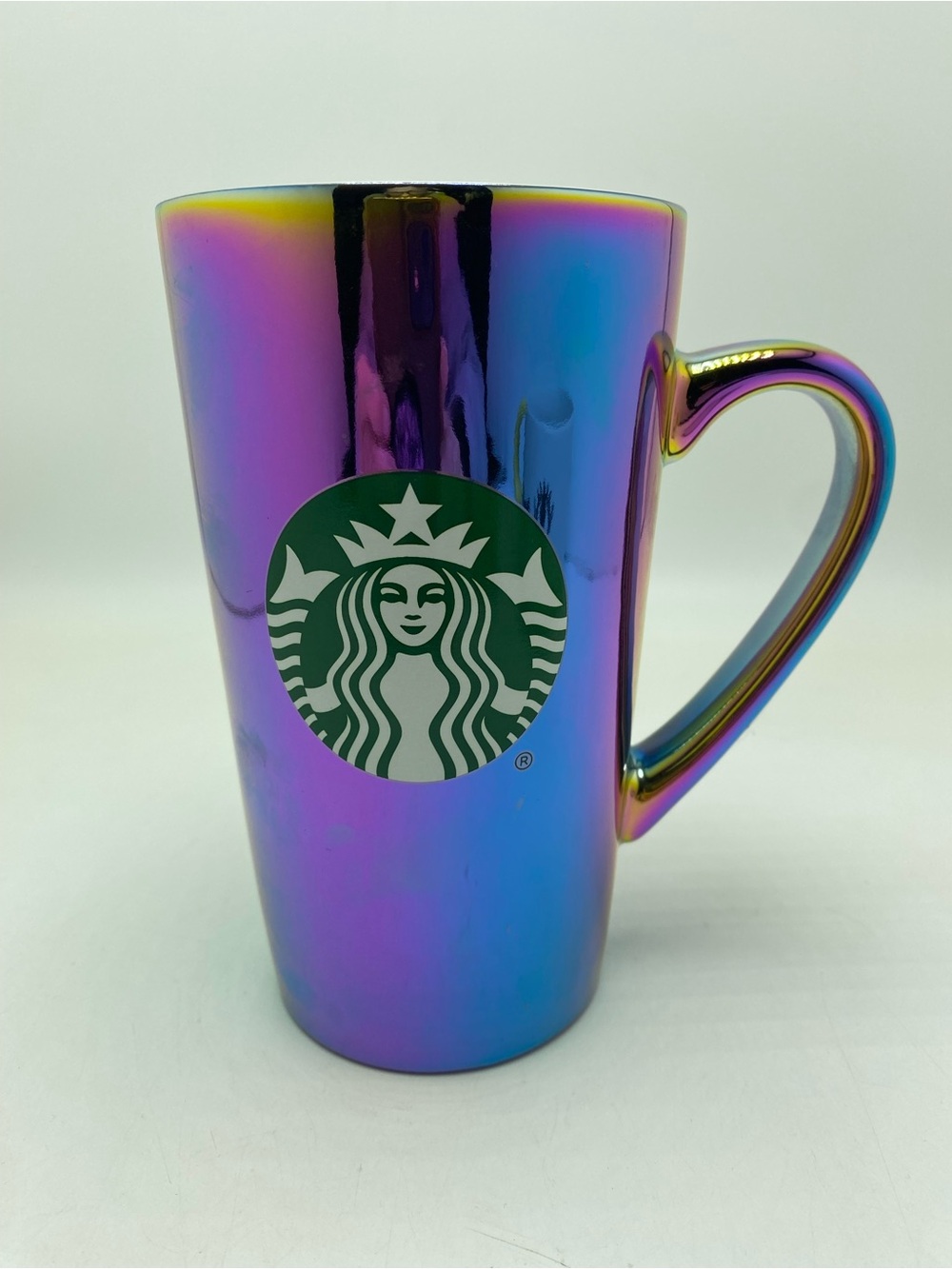 Starbucks Iridescent Rainbow Ceramic Coffee Mug 16 Oz